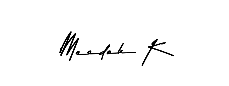 Here are the top 10 professional signature styles for the name Meedok K. These are the best autograph styles you can use for your name. Meedok K signature style 9 images and pictures png