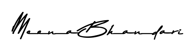 You can use this online signature creator to create a handwritten signature for the name Meena Bhandari. This is the best online autograph maker. Meena Bhandari signature style 9 images and pictures png