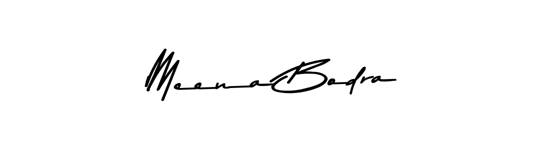 Make a beautiful signature design for name Meena Bodra. With this signature (Asem Kandis PERSONAL USE) style, you can create a handwritten signature for free. Meena Bodra signature style 9 images and pictures png