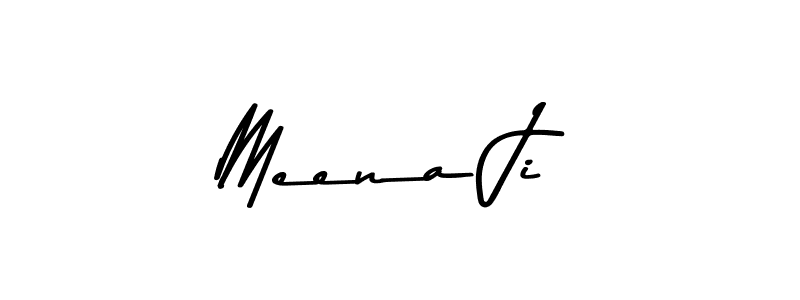 Meena Ji stylish signature style. Best Handwritten Sign (Asem Kandis PERSONAL USE) for my name. Handwritten Signature Collection Ideas for my name Meena Ji. Meena Ji signature style 9 images and pictures png