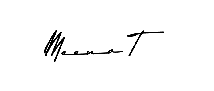 How to make Meena T signature? Asem Kandis PERSONAL USE is a professional autograph style. Create handwritten signature for Meena T name. Meena T signature style 9 images and pictures png