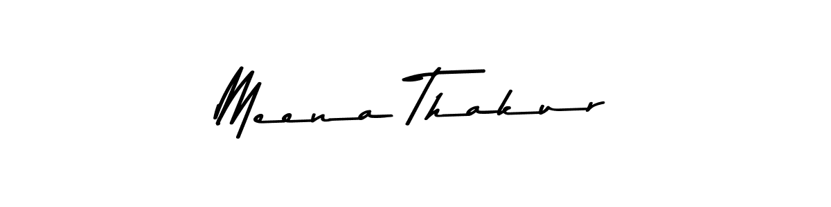 How to make Meena Thakur name signature. Use Asem Kandis PERSONAL USE style for creating short signs online. This is the latest handwritten sign. Meena Thakur signature style 9 images and pictures png