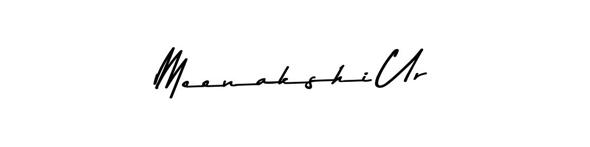 How to make Meenakshi Ur name signature. Use Asem Kandis PERSONAL USE style for creating short signs online. This is the latest handwritten sign. Meenakshi Ur signature style 9 images and pictures png