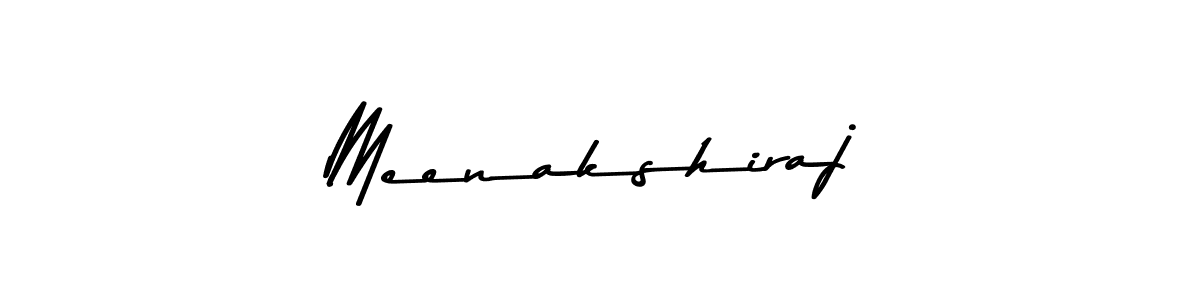 Use a signature maker to create a handwritten signature online. With this signature software, you can design (Asem Kandis PERSONAL USE) your own signature for name Meenakshiraj. Meenakshiraj signature style 9 images and pictures png