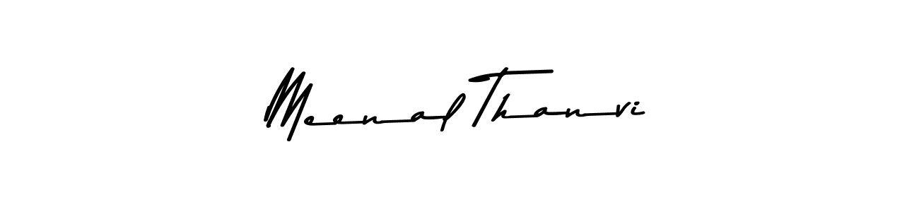 Make a beautiful signature design for name Meenal Thanvi. With this signature (Asem Kandis PERSONAL USE) style, you can create a handwritten signature for free. Meenal Thanvi signature style 9 images and pictures png