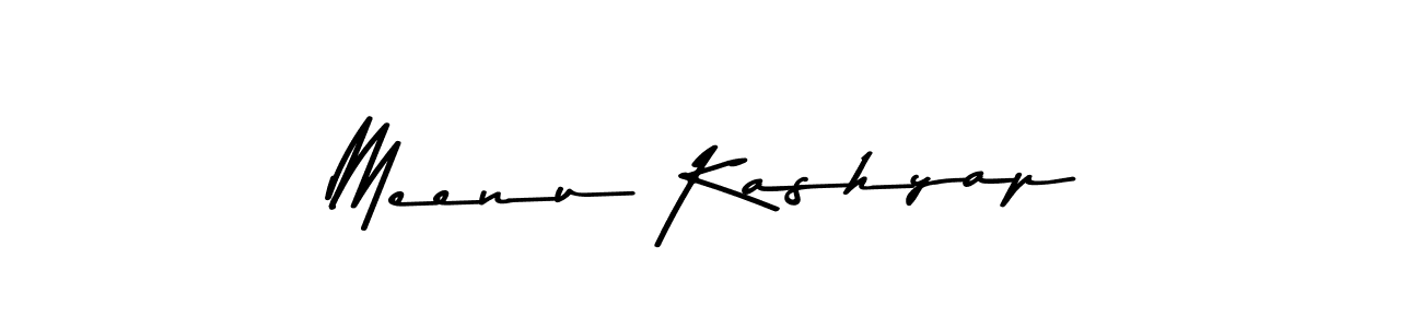 Use a signature maker to create a handwritten signature online. With this signature software, you can design (Asem Kandis PERSONAL USE) your own signature for name Meenu Kashyap. Meenu Kashyap signature style 9 images and pictures png