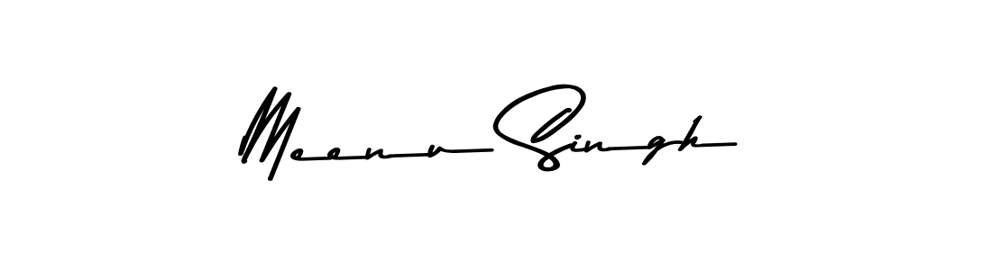 Make a beautiful signature design for name Meenu Singh. With this signature (Asem Kandis PERSONAL USE) style, you can create a handwritten signature for free. Meenu Singh signature style 9 images and pictures png