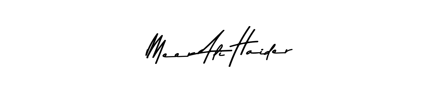 You can use this online signature creator to create a handwritten signature for the name Meer Ali Haider. This is the best online autograph maker. Meer Ali Haider signature style 9 images and pictures png