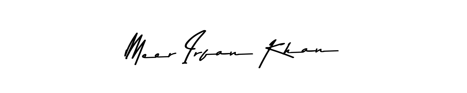 Make a beautiful signature design for name Meer Irfan Khan. With this signature (Asem Kandis PERSONAL USE) style, you can create a handwritten signature for free. Meer Irfan Khan signature style 9 images and pictures png