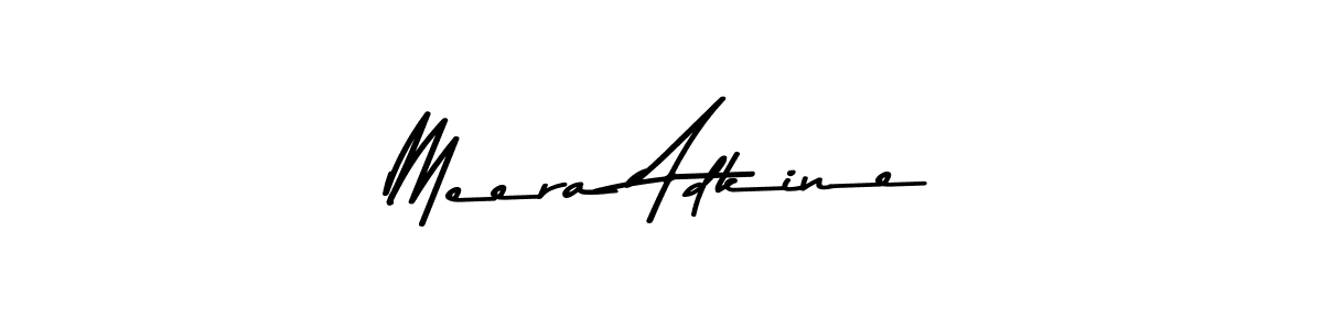 if you are searching for the best signature style for your name Meera Adkine. so please give up your signature search. here we have designed multiple signature styles  using Asem Kandis PERSONAL USE. Meera Adkine signature style 9 images and pictures png
