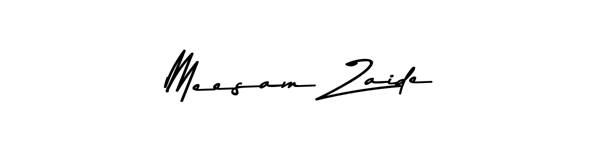 The best way (Asem Kandis PERSONAL USE) to make a short signature is to pick only two or three words in your name. The name Meesam Zaide include a total of six letters. For converting this name. Meesam Zaide signature style 9 images and pictures png
