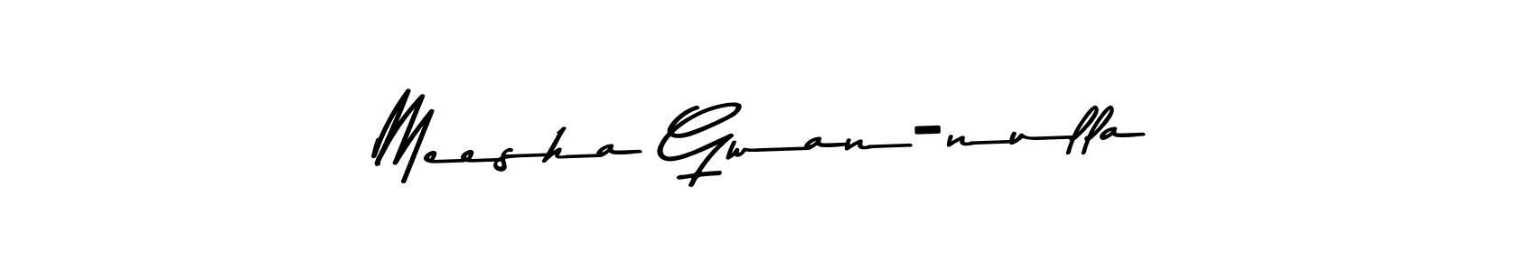 Similarly Asem Kandis PERSONAL USE is the best handwritten signature design. Signature creator online .You can use it as an online autograph creator for name Meesha Gwan-nulla. Meesha Gwan-nulla signature style 9 images and pictures png