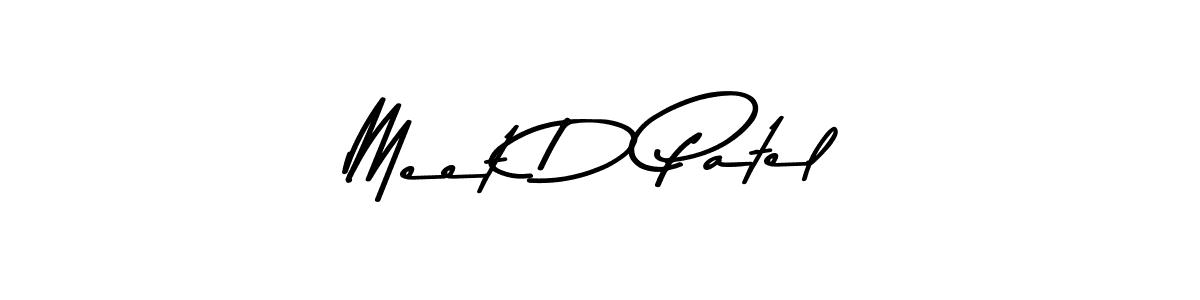 This is the best signature style for the Meet D Patel name. Also you like these signature font (Asem Kandis PERSONAL USE). Mix name signature. Meet D Patel signature style 9 images and pictures png