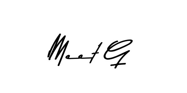Use a signature maker to create a handwritten signature online. With this signature software, you can design (Asem Kandis PERSONAL USE) your own signature for name Meet G. Meet G signature style 9 images and pictures png