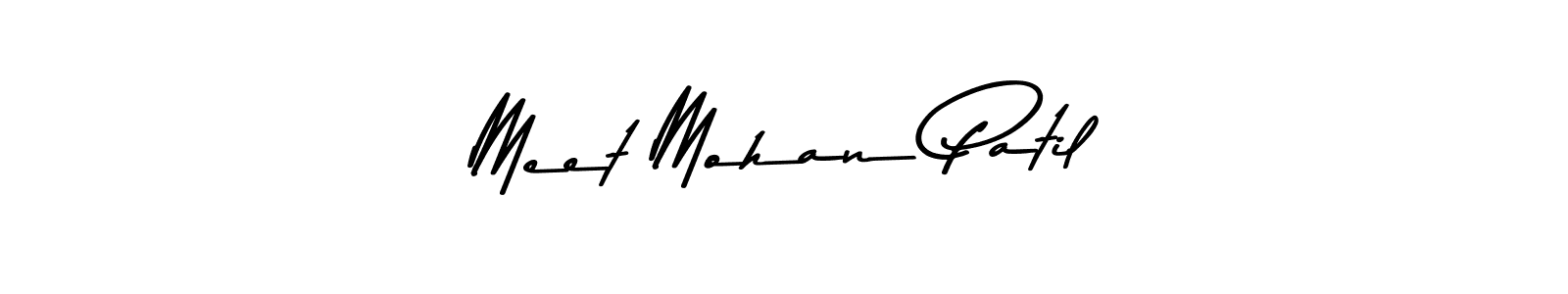 if you are searching for the best signature style for your name Meet Mohan Patil. so please give up your signature search. here we have designed multiple signature styles  using Asem Kandis PERSONAL USE. Meet Mohan Patil signature style 9 images and pictures png