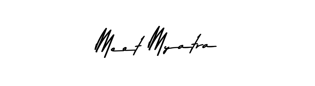 How to make Meet Myatra signature? Asem Kandis PERSONAL USE is a professional autograph style. Create handwritten signature for Meet Myatra name. Meet Myatra signature style 9 images and pictures png