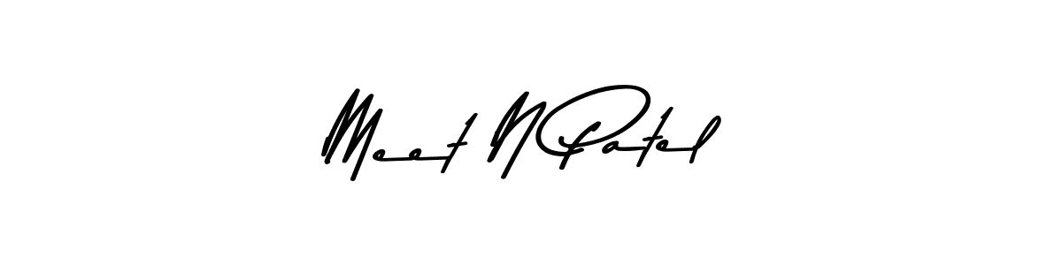 Design your own signature with our free online signature maker. With this signature software, you can create a handwritten (Asem Kandis PERSONAL USE) signature for name Meet N Patel. Meet N Patel signature style 9 images and pictures png