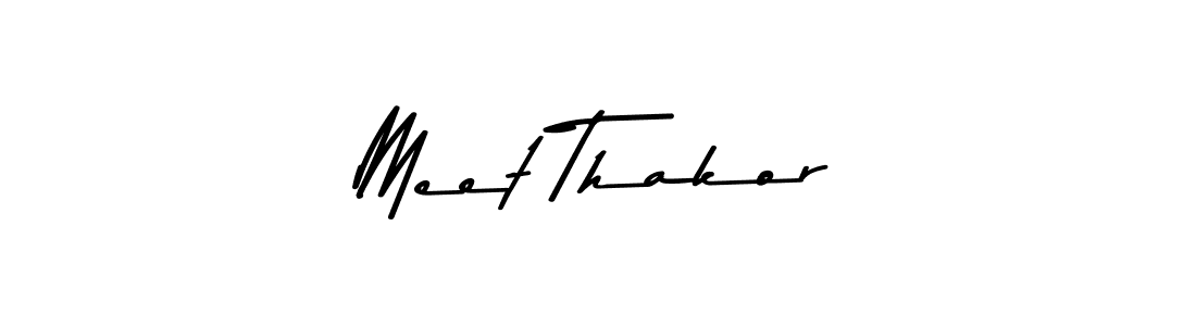 Meet Thakor stylish signature style. Best Handwritten Sign (Asem Kandis PERSONAL USE) for my name. Handwritten Signature Collection Ideas for my name Meet Thakor. Meet Thakor signature style 9 images and pictures png
