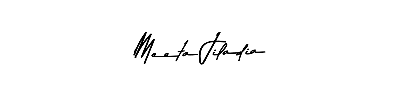 Similarly Asem Kandis PERSONAL USE is the best handwritten signature design. Signature creator online .You can use it as an online autograph creator for name Meeta Jiladia. Meeta Jiladia signature style 9 images and pictures png
