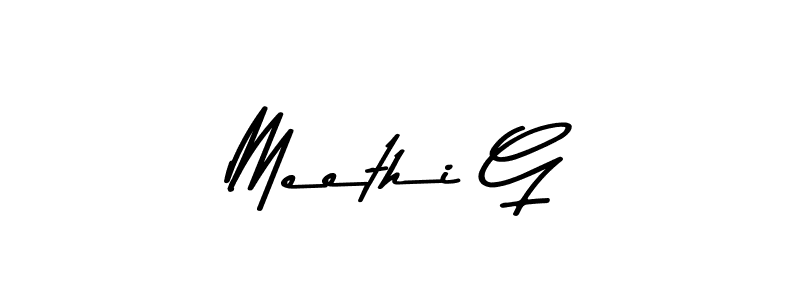 It looks lik you need a new signature style for name Meethi G. Design unique handwritten (Asem Kandis PERSONAL USE) signature with our free signature maker in just a few clicks. Meethi G signature style 9 images and pictures png