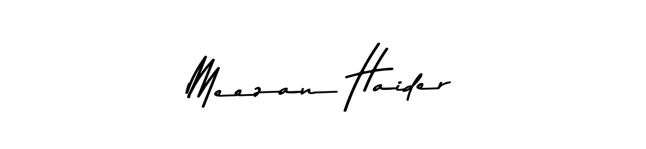 How to make Meezan Haider signature? Asem Kandis PERSONAL USE is a professional autograph style. Create handwritten signature for Meezan Haider name. Meezan Haider signature style 9 images and pictures png