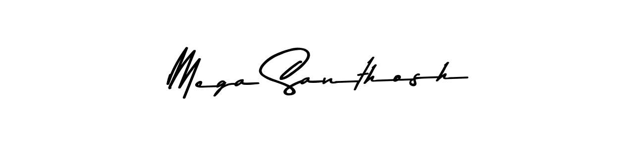 You should practise on your own different ways (Asem Kandis PERSONAL USE) to write your name (Mega Santhosh) in signature. don't let someone else do it for you. Mega Santhosh signature style 9 images and pictures png