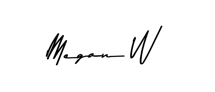 Design your own signature with our free online signature maker. With this signature software, you can create a handwritten (Asem Kandis PERSONAL USE) signature for name Megan W. Megan W signature style 9 images and pictures png