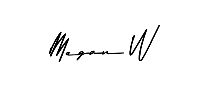 Design your own signature with our free online signature maker. With this signature software, you can create a handwritten (Asem Kandis PERSONAL USE) signature for name Megan W. Megan W signature style 9 images and pictures png