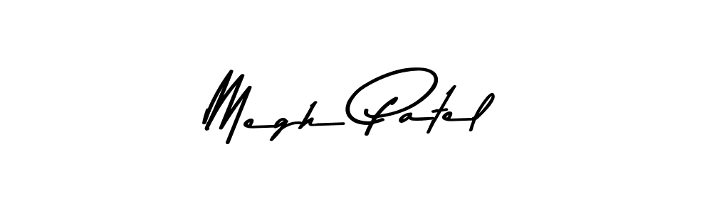 Create a beautiful signature design for name Megh Patel. With this signature (Asem Kandis PERSONAL USE) fonts, you can make a handwritten signature for free. Megh Patel signature style 9 images and pictures png