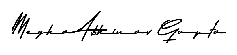 Enhance your business communications with Megha Abhinav Gupta signature in Asem Kandis PERSONAL USE lettering. Clean, modern, and universally compatible. Megha Abhinav Gupta signature style 9 images and pictures png