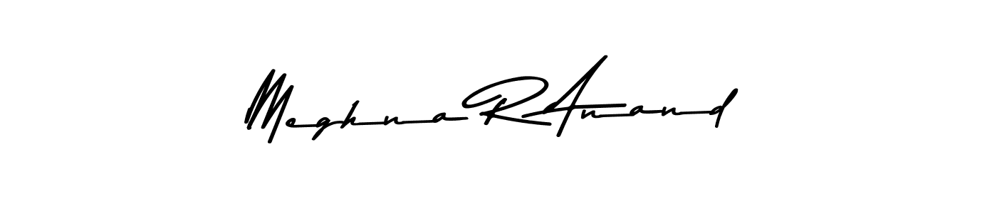 Design your own signature with our free online signature maker. With this signature software, you can create a handwritten (Asem Kandis PERSONAL USE) signature for name Meghna R Anand. Meghna R Anand signature style 9 images and pictures png