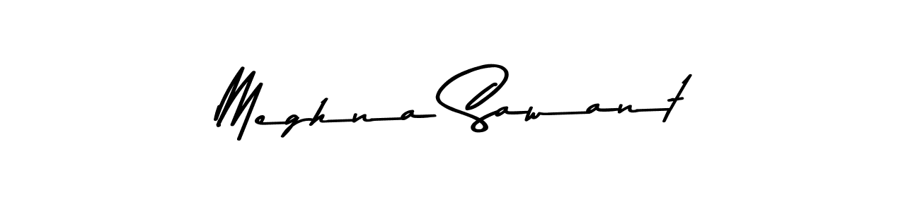 Create a beautiful signature design for name Meghna Sawant. With this signature (Asem Kandis PERSONAL USE) fonts, you can make a handwritten signature for free. Meghna Sawant signature style 9 images and pictures png