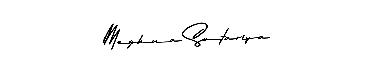 Make a beautiful signature design for name Meghna Sutariya. Use this online signature maker to create a handwritten signature for free. Meghna Sutariya signature style 9 images and pictures png