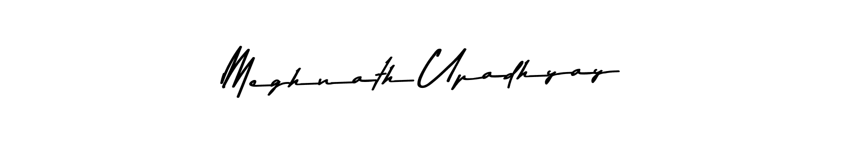 Create a beautiful signature design for name Meghnath Upadhyay. With this signature (Asem Kandis PERSONAL USE) fonts, you can make a handwritten signature for free. Meghnath Upadhyay signature style 9 images and pictures png