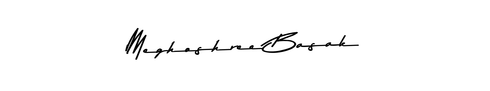 Use a signature maker to create a handwritten signature online. With this signature software, you can design (Asem Kandis PERSONAL USE) your own signature for name Meghoshree Basak. Meghoshree Basak signature style 9 images and pictures png