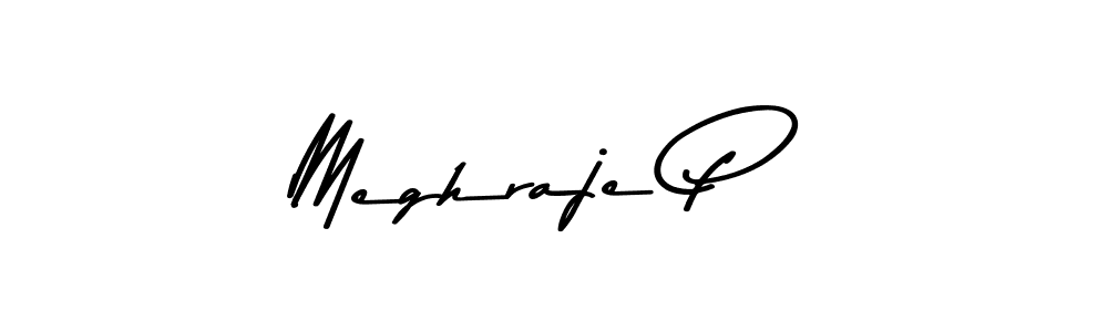 How to Draw Meghraje P signature style? Asem Kandis PERSONAL USE is a latest design signature styles for name Meghraje P. Meghraje P signature style 9 images and pictures png