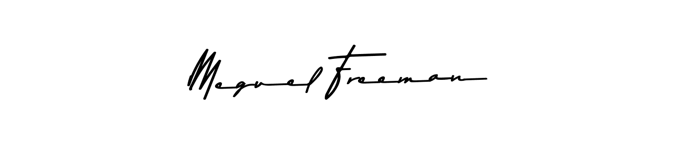 It looks lik you need a new signature style for name Meguel Freeman. Design unique handwritten (Asem Kandis PERSONAL USE) signature with our free signature maker in just a few clicks. Meguel Freeman signature style 9 images and pictures png