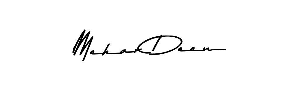 Use a signature maker to create a handwritten signature online. With this signature software, you can design (Asem Kandis PERSONAL USE) your own signature for name Mehar Deen. Mehar Deen signature style 9 images and pictures png