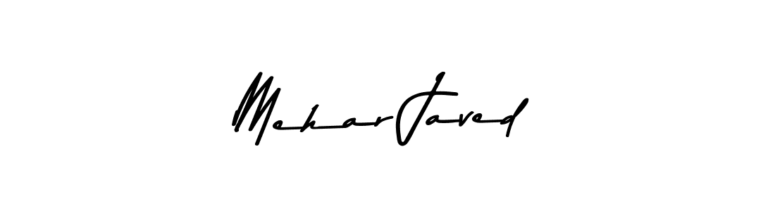 Create a beautiful signature design for name Mehar Javed. With this signature (Asem Kandis PERSONAL USE) fonts, you can make a handwritten signature for free. Mehar Javed signature style 9 images and pictures png