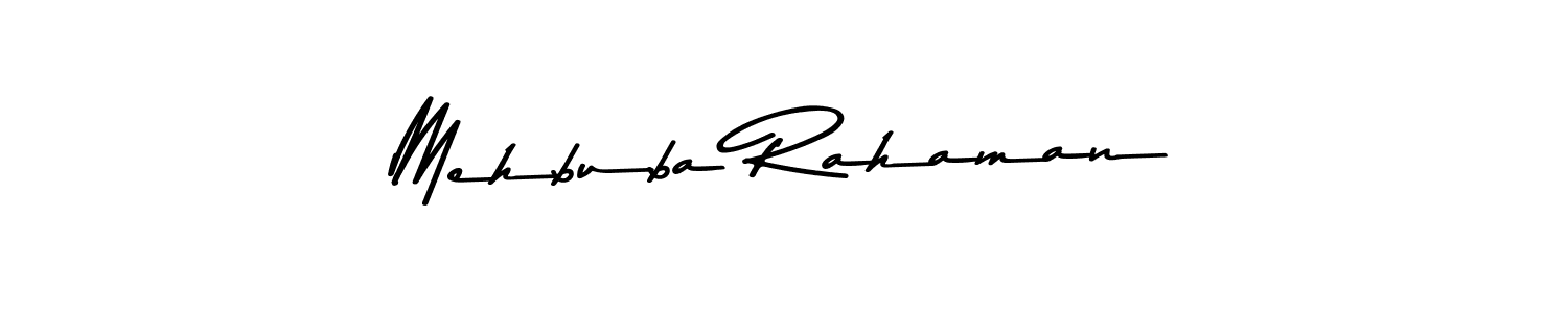 Mehbuba Rahaman stylish signature style. Best Handwritten Sign (Asem Kandis PERSONAL USE) for my name. Handwritten Signature Collection Ideas for my name Mehbuba Rahaman. Mehbuba Rahaman signature style 9 images and pictures png