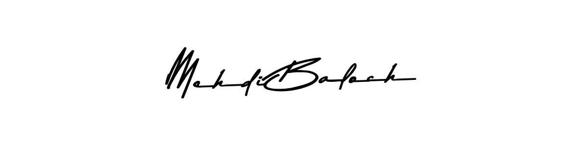Design your own signature with our free online signature maker. With this signature software, you can create a handwritten (Asem Kandis PERSONAL USE) signature for name Mehdi Baloch. Mehdi Baloch signature style 9 images and pictures png
