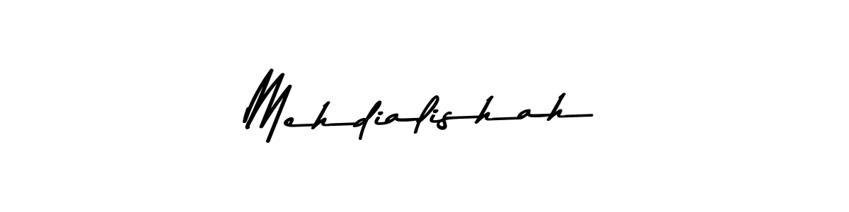 Create a beautiful signature design for name Mehdialishah. With this signature (Asem Kandis PERSONAL USE) fonts, you can make a handwritten signature for free. Mehdialishah signature style 9 images and pictures png
