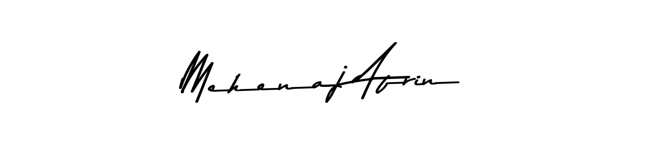 Make a beautiful signature design for name Mehenaj Afrin. With this signature (Asem Kandis PERSONAL USE) style, you can create a handwritten signature for free. Mehenaj Afrin signature style 9 images and pictures png