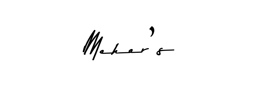 Use a signature maker to create a handwritten signature online. With this signature software, you can design (Asem Kandis PERSONAL USE) your own signature for name Meher’s. Meher’s signature style 9 images and pictures png