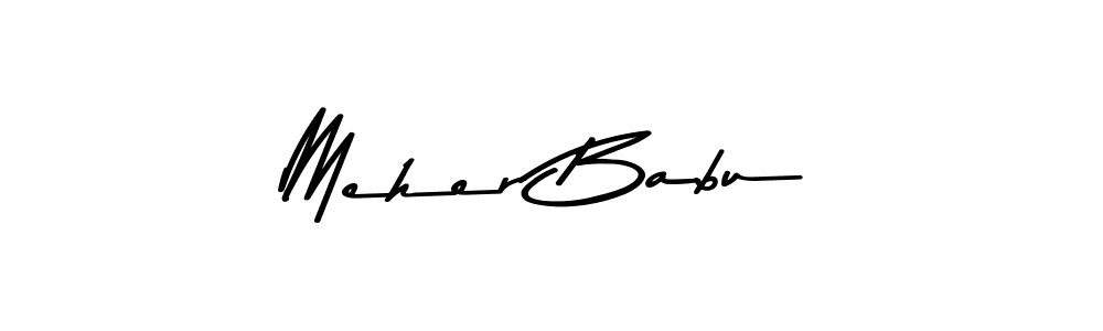 Asem Kandis PERSONAL USE is a professional signature style that is perfect for those who want to add a touch of class to their signature. It is also a great choice for those who want to make their signature more unique. Get Meher Babu name to fancy signature for free. Meher Babu signature style 9 images and pictures png