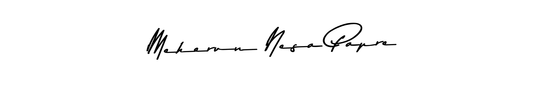 Once you've used our free online signature maker to create your best signature Asem Kandis PERSONAL USE style, it's time to enjoy all of the benefits that Meherun Nesa Papre name signing documents. Meherun Nesa Papre signature style 9 images and pictures png