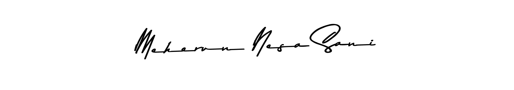 See photos of Meherun Nesa Sani official signature by Spectra . Check more albums & portfolios. Read reviews & check more about Asem Kandis PERSONAL USE font. Meherun Nesa Sani signature style 9 images and pictures png