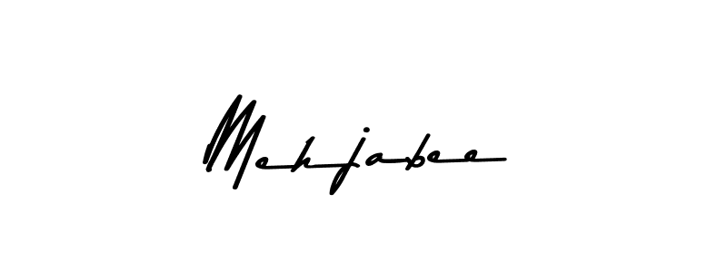 Design your own signature with our free online signature maker. With this signature software, you can create a handwritten (Asem Kandis PERSONAL USE) signature for name Mehjabee. Mehjabee signature style 9 images and pictures png