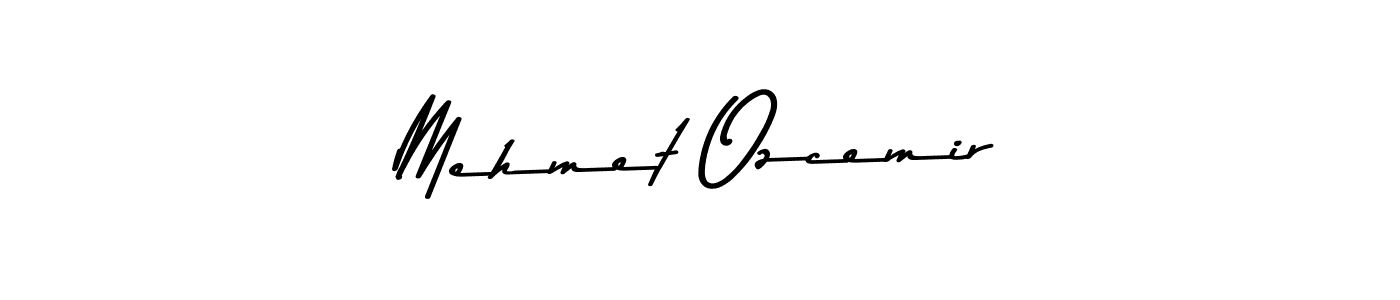 How to make Mehmet Ozcemir name signature. Use Asem Kandis PERSONAL USE style for creating short signs online. This is the latest handwritten sign. Mehmet Ozcemir signature style 9 images and pictures png
