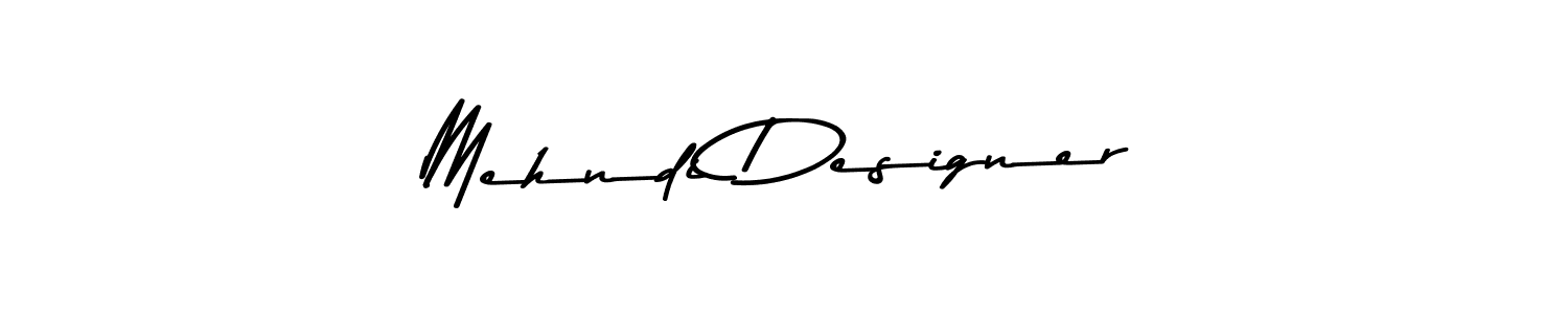 Design your own signature with our free online signature maker. With this signature software, you can create a handwritten (Asem Kandis PERSONAL USE) signature for name Mehndi Designer. Mehndi Designer signature style 9 images and pictures png